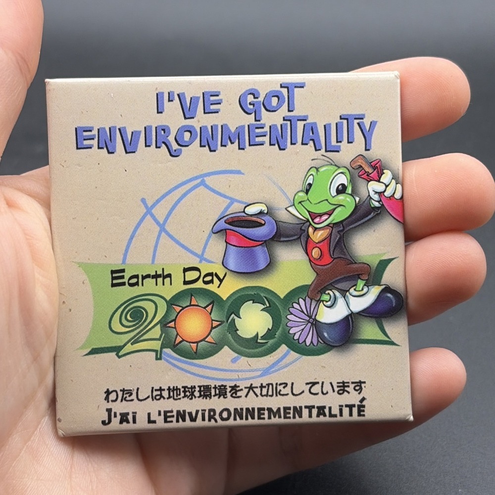 Disney‎ Jiminy Cricket Earth Day 2000 I've Got Environmentality Pin